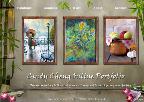 Cindy Art Studio Full Flash Site Design  1