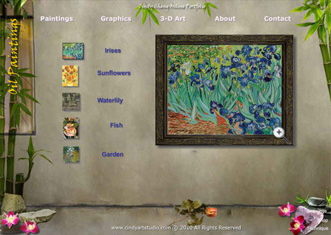 Cindy Art Studio Full Flash Site Design  4