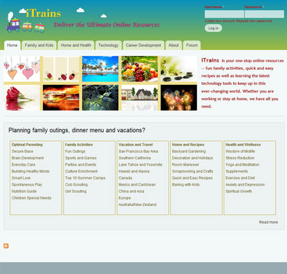 Drupal iTrains Design  1