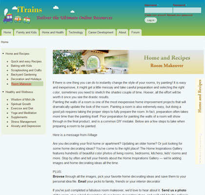 Drupal iTrains  Design  4