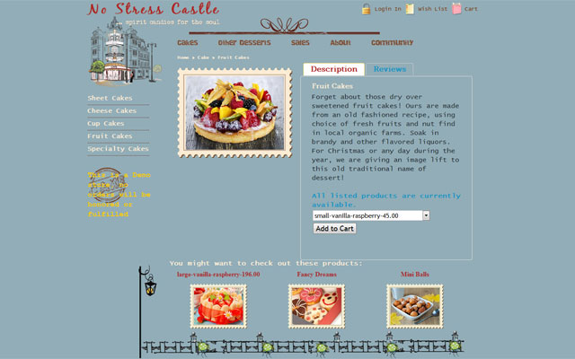 e-commerce site no stress castle design3