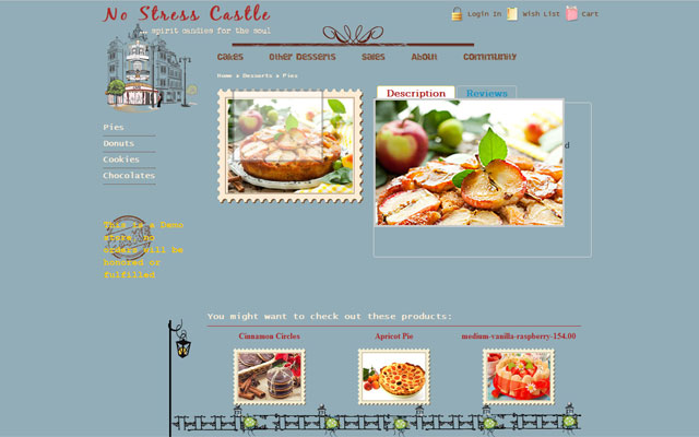 e-commerce site no stress castle design4