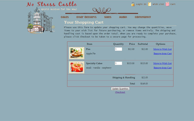 e-commerce site no stress castle design5