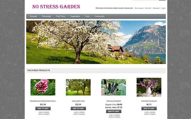 e-commerce site no stress garden design1