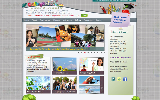 West Valley Summer College 4 Kids Program Site 1