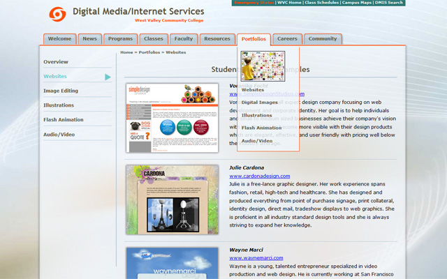 west valley digital media department site design 6