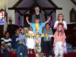 the reverend shep celebrate easter with children