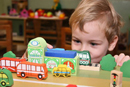 image of child play train set 